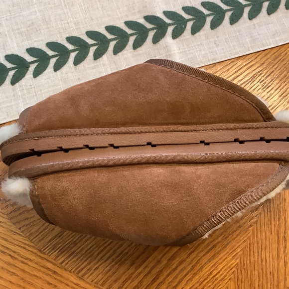 LAMO Ladies Sheepskin Wrap Slippers Chestnut Size XL. 9-10 - Picture 6 of 12